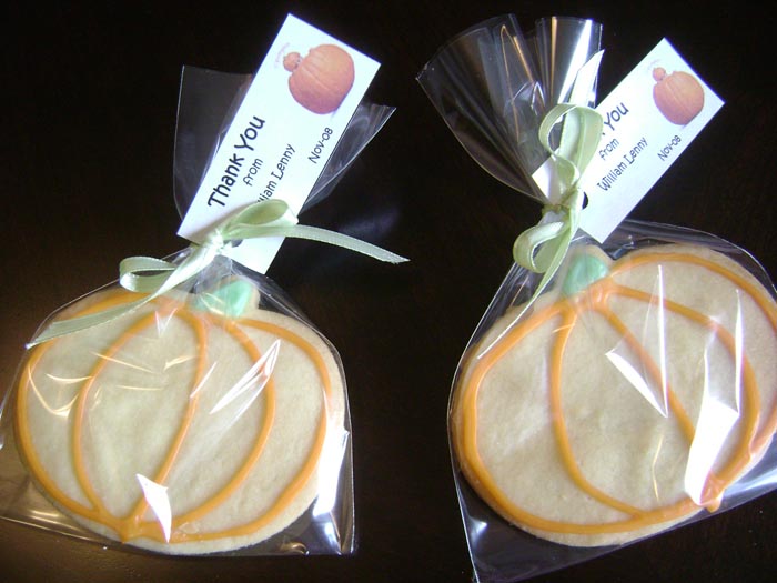 pumpkin themed baby shower favors