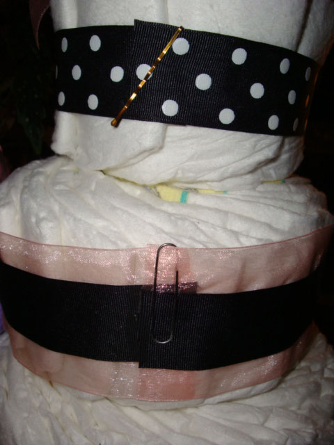 Rose Diaper Cake
