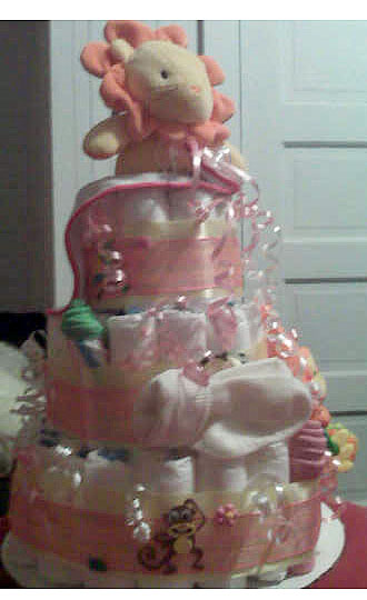 Safari diaper cake