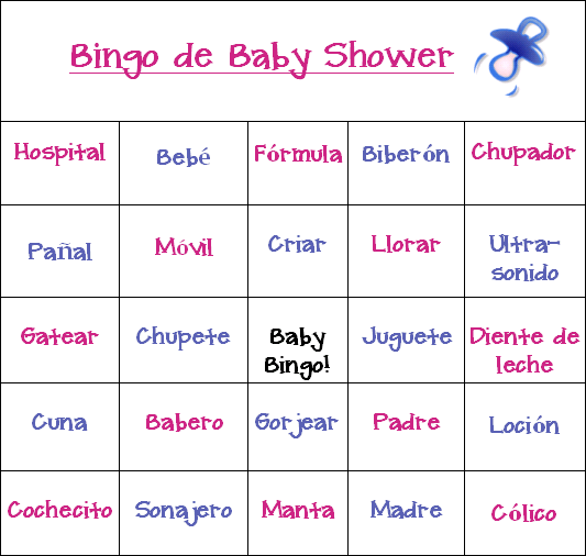 juegos de baby shower en espanol