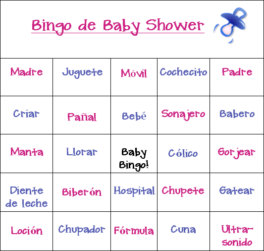 Juegos Para El Baby Shower