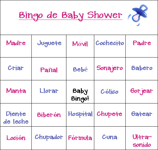 ir de compras Hostal estrategia Juegos Para El Baby Shower que Gustan a Todos!