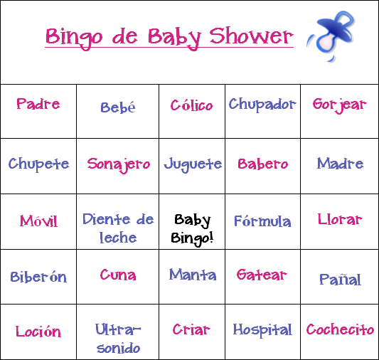 Juego de baby shower gratis