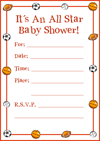 baby shower invitation example
