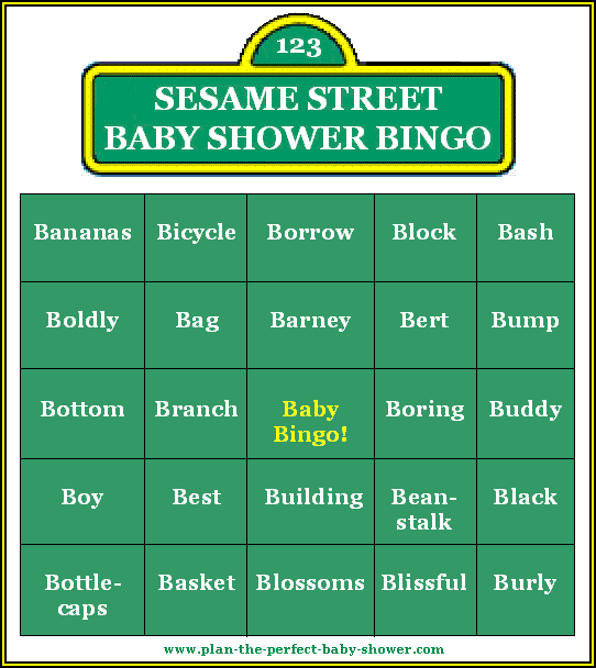 New baby shower games