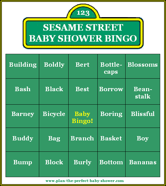 New games for a baby shower