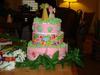 Side view of cake