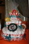 Miami Dolphins Diaper Cake