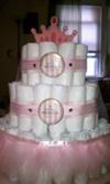 Princess Diaper Cake