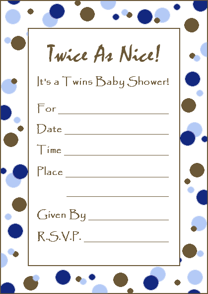 twin baby boy shower