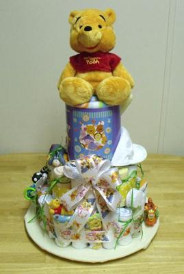 Winnie  Pooh Birthday Cake on Winnie The Pooh Diaper Cake