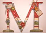 decorative wooden letter