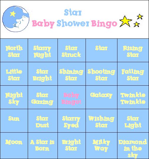 A Star is Born Baby Shower Game!