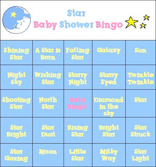 A Star is Born Baby Shower Game!