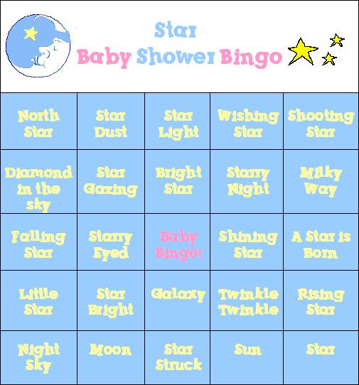 A Star is Born Baby Shower Game!
