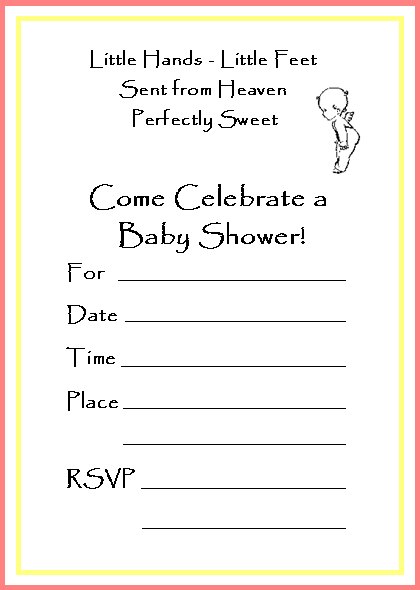 Free Baby Shower Invitation