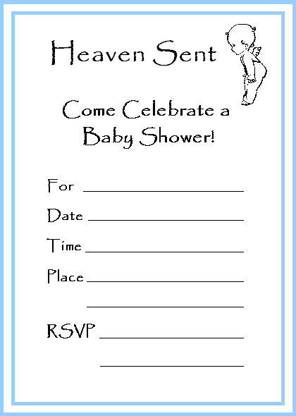 free angel baby shower invitations free angel baby shower invitations