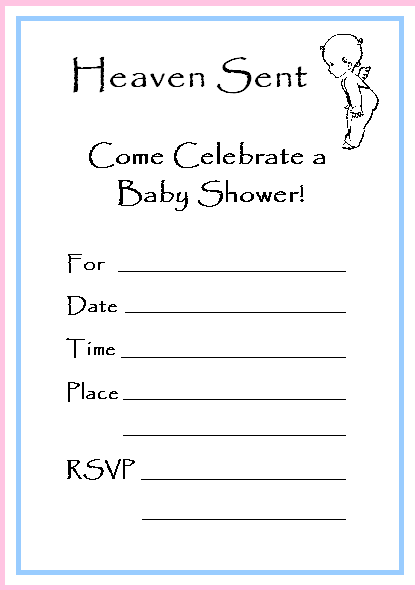 printable angel baby shower invitations printable angel baby shower invitations