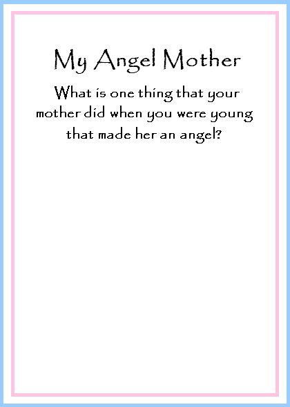 Baby Shower Activity Angels theme Baby Shower Activity Angels theme