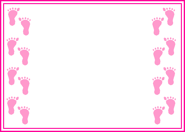 Baby footprint shower invitations Baby footprint shower invitations
