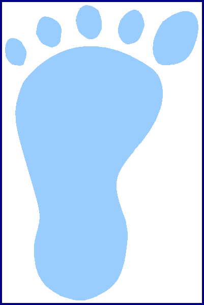 Footprint baby shower invitation Footprint baby shower invitation