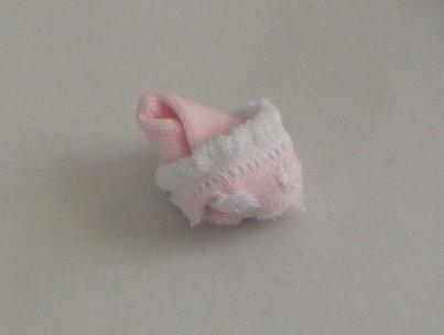 how to make roses out of baby sock