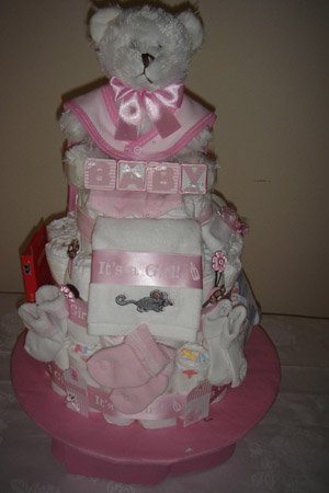 Teddy Bear diaper cake