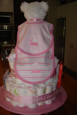 Teddy Bear diaper cake