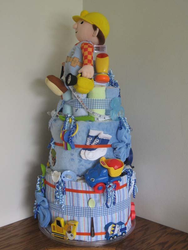 Under Construction Diaper Cake