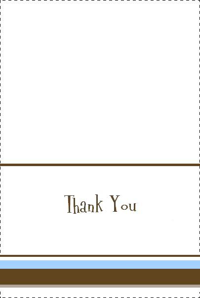 baby shower thank you card