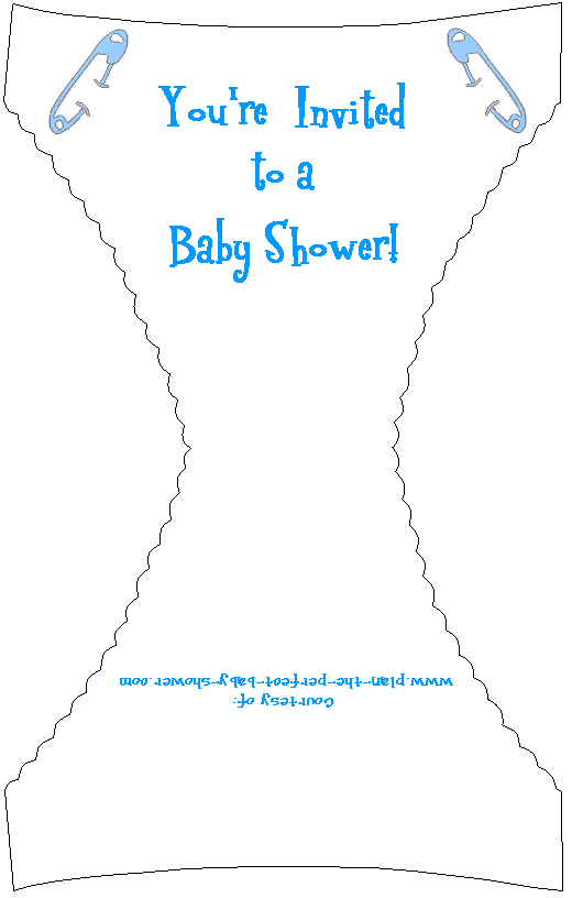 baby shower diaper invitation