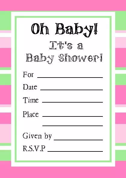 Free Printable Baby Shower Invitation Free Printable Baby Shower Invitation