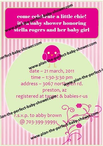 Personalized Little Chic Invitations Little Chic Invitation
