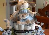 puppy dog diaper cake