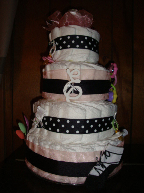 Rose Diaper Cake