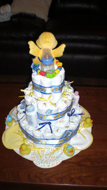 Rubber Ducky Diaper Cake