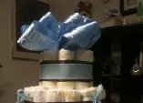 Simple Baby Boy Diaper Cake