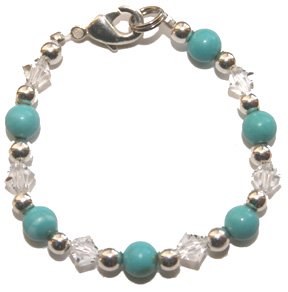 sky blue baby bracelet