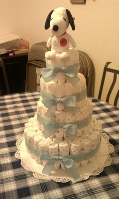 4 Tier Snoopy Cake