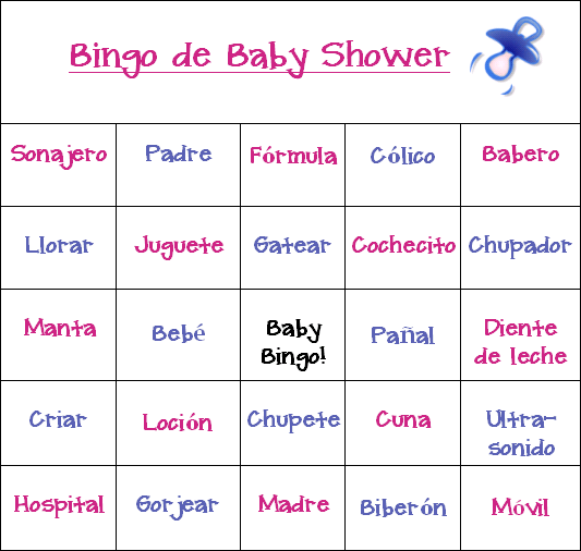 mas juegos de baby shower