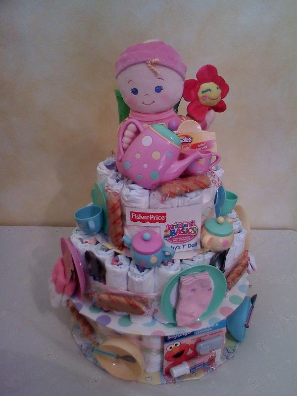 Tea Party diaper cake