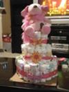 front of cake