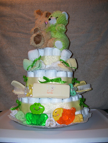 Twins diaper cake