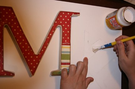 wooden nursery letter