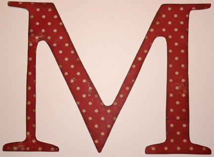 personalized wooden letter